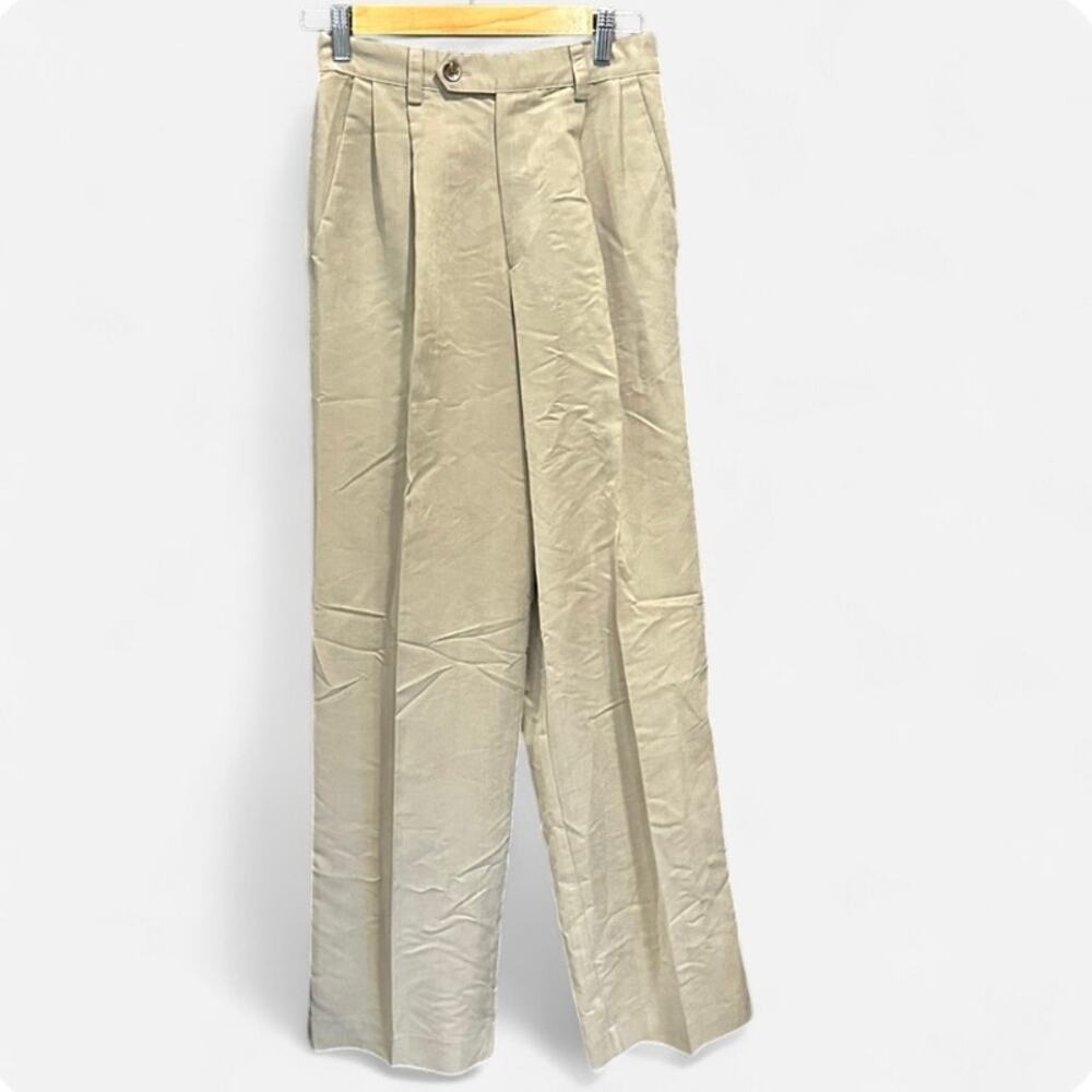 Vintage Y2K GAP Pleated Wide Leg Trousers High Rise Minimalist Quiet Luxury 6 - Picture 4 of 9